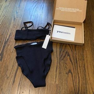 Youswim Poise Black - High Waisted